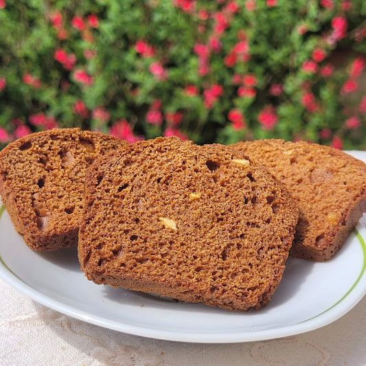 Tranches de pain d'épices à l'orange confite